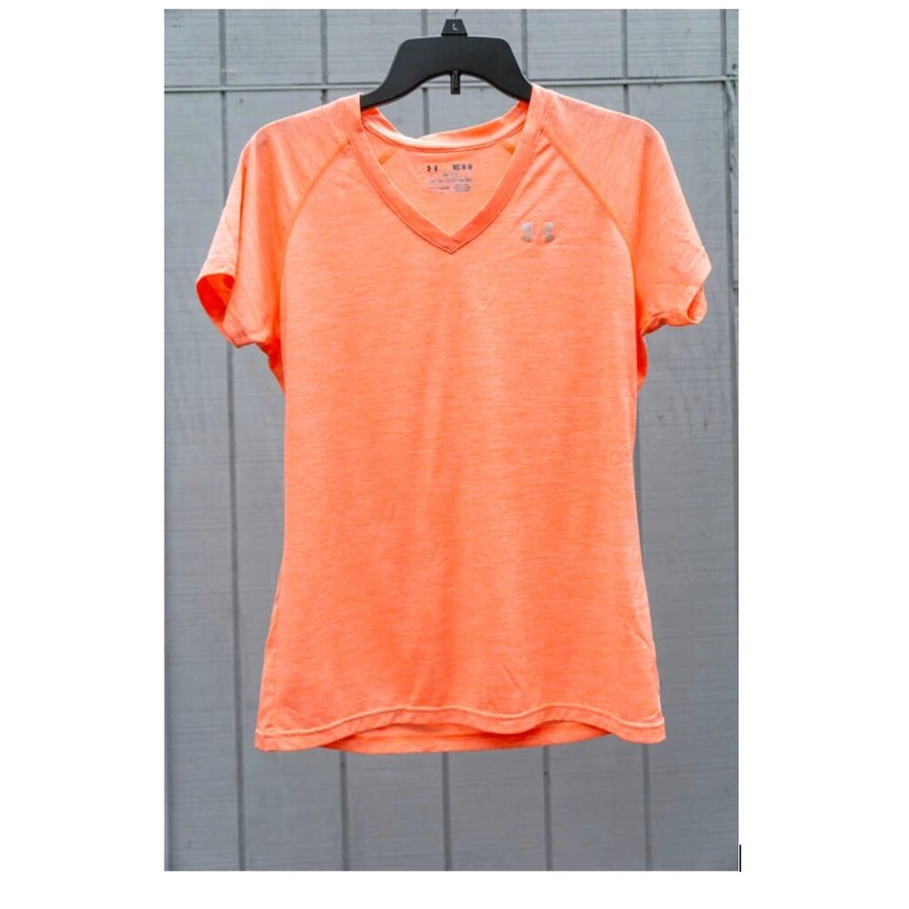 Under Armour Orange Heat Gear Top Tee M Tank